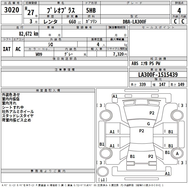 SUBARU PLEO PLUS