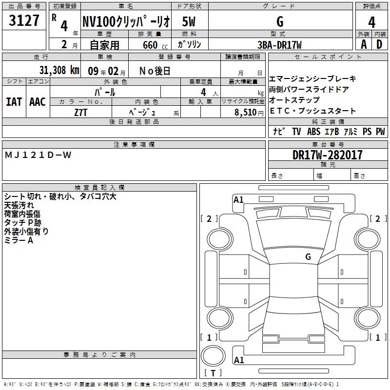 NISSAN NV100 CLIPPER