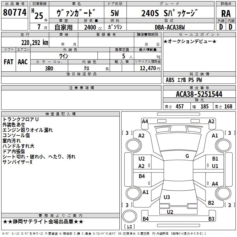 TOYOTA VANGUARD