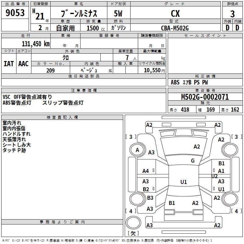 DAIHATSU BOON LUMINAS