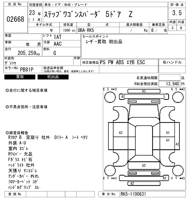 HONDA STEPWGN