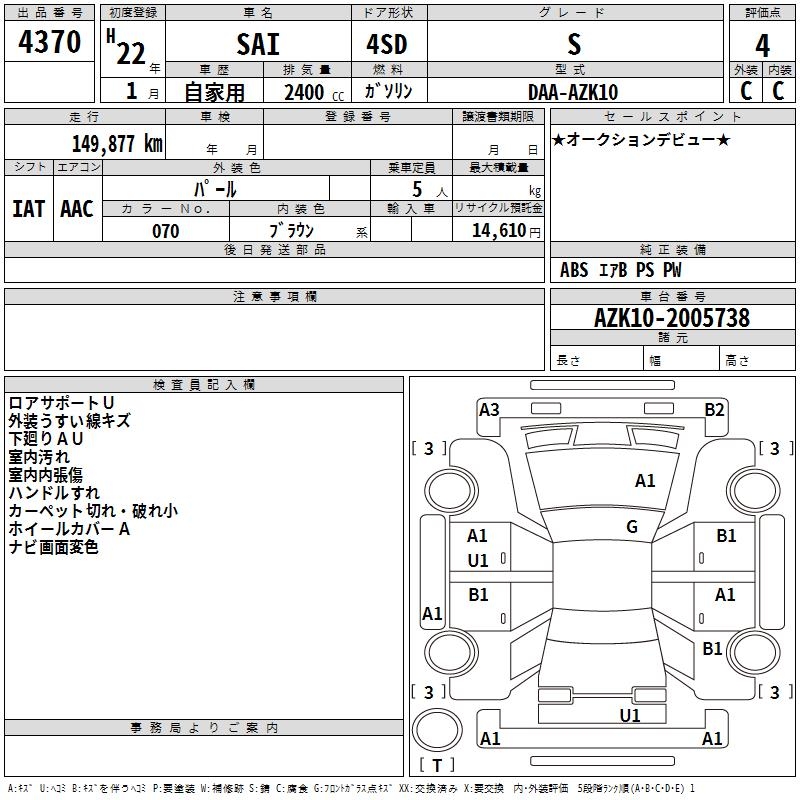 TOYOTA SAI