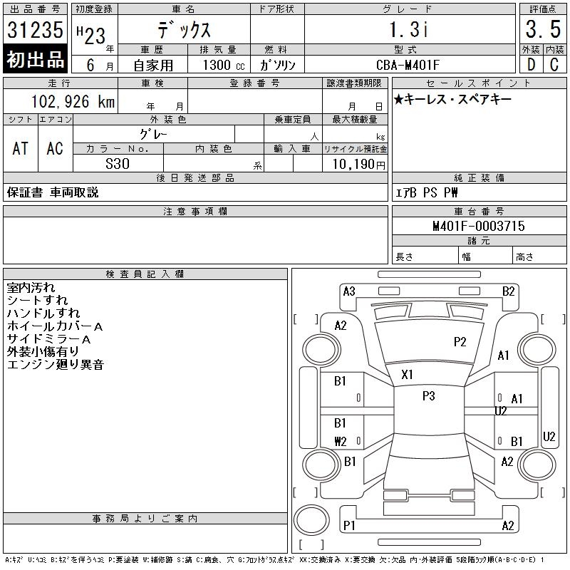 SUBARU DEX