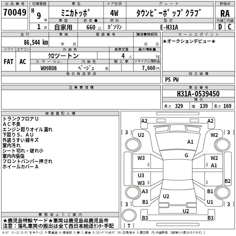MITSUBISHI MINICA TOPPO