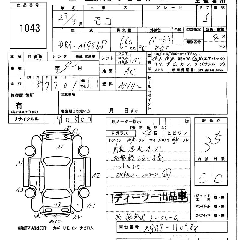 NISSAN MOCO