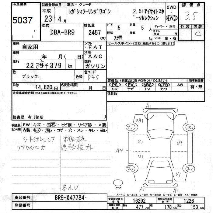 SUBARU LEGACY