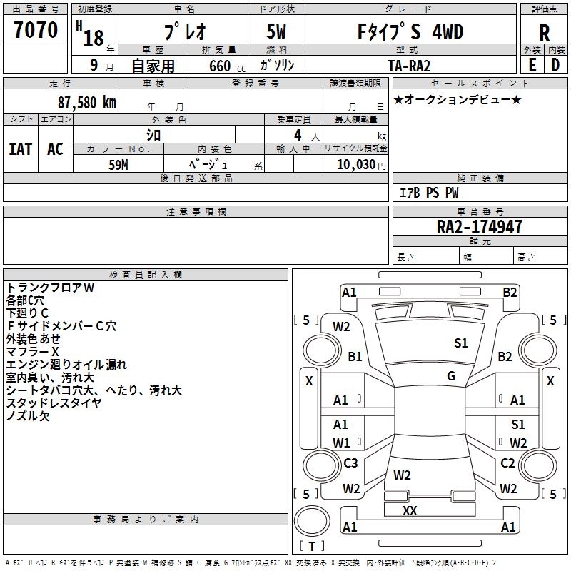 SUBARU PLEO