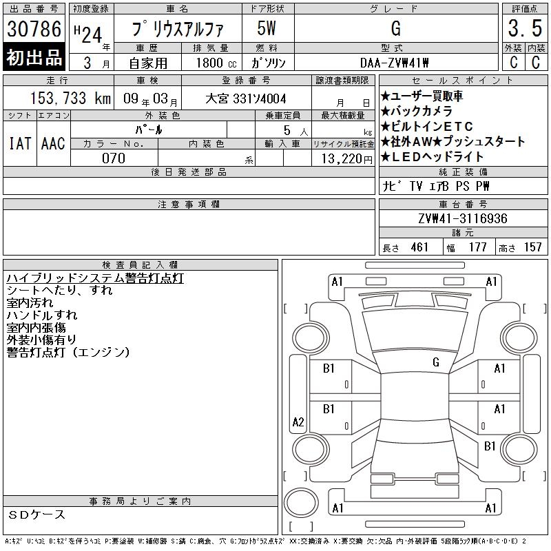 TOYOTA PRIUS ALPHA