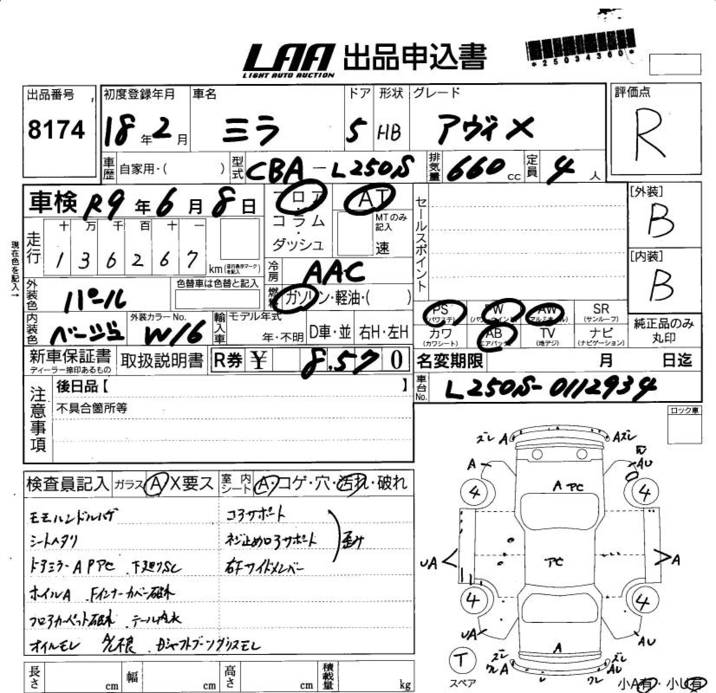 DAIHATSU MIRA AVY