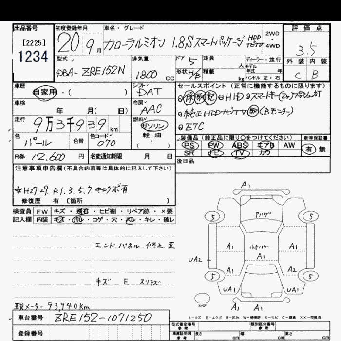 TOYOTA COROLLA RUMION