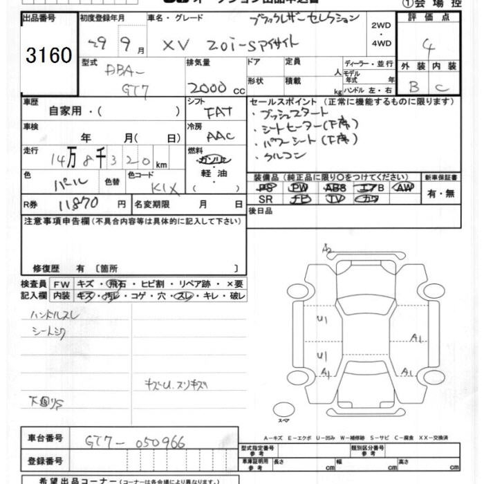 SUBARU XV