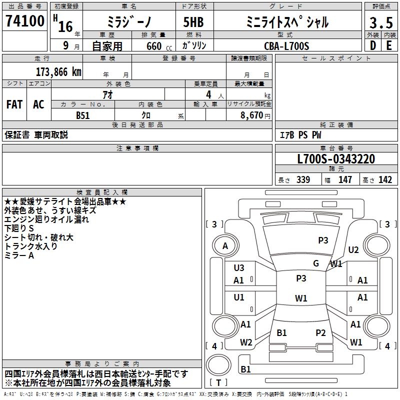 DAIHATSU MIRA GINO