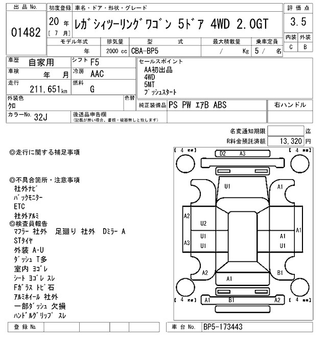 SUBARU LEGACY