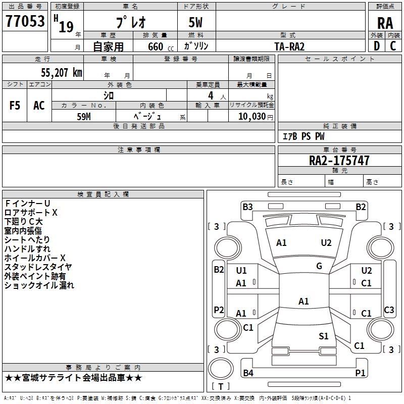 SUBARU PLEO