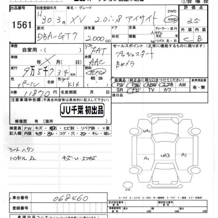 SUBARU XV