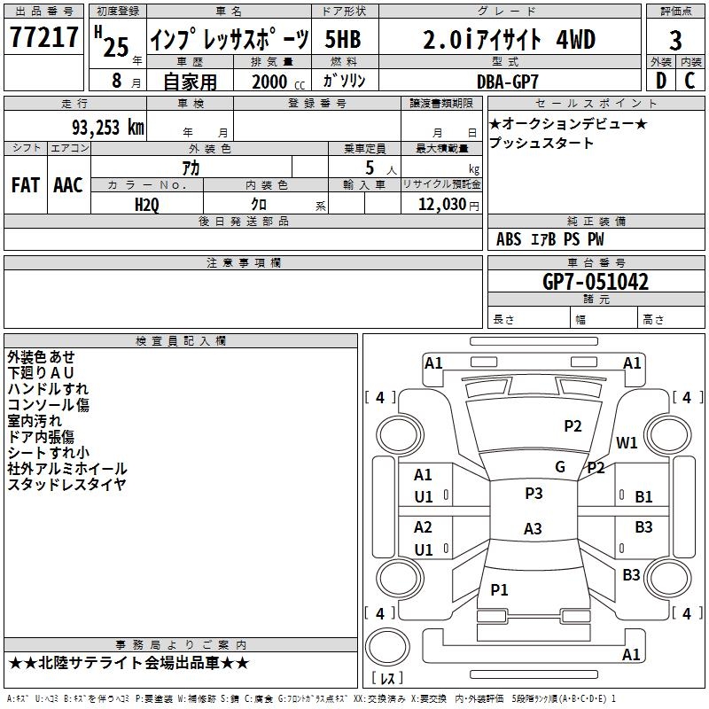 SUBARU XV