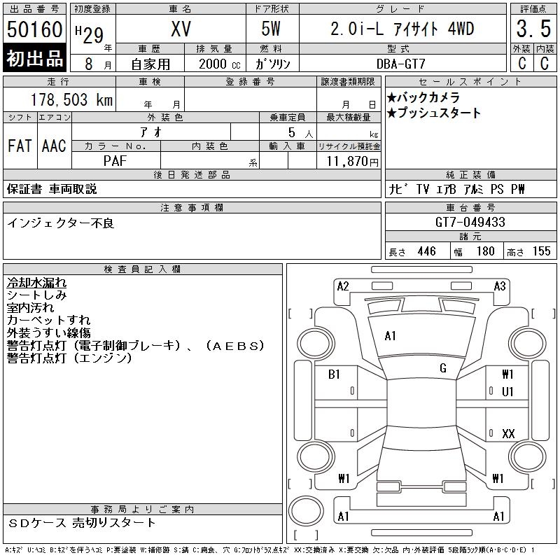 SUBARU XV