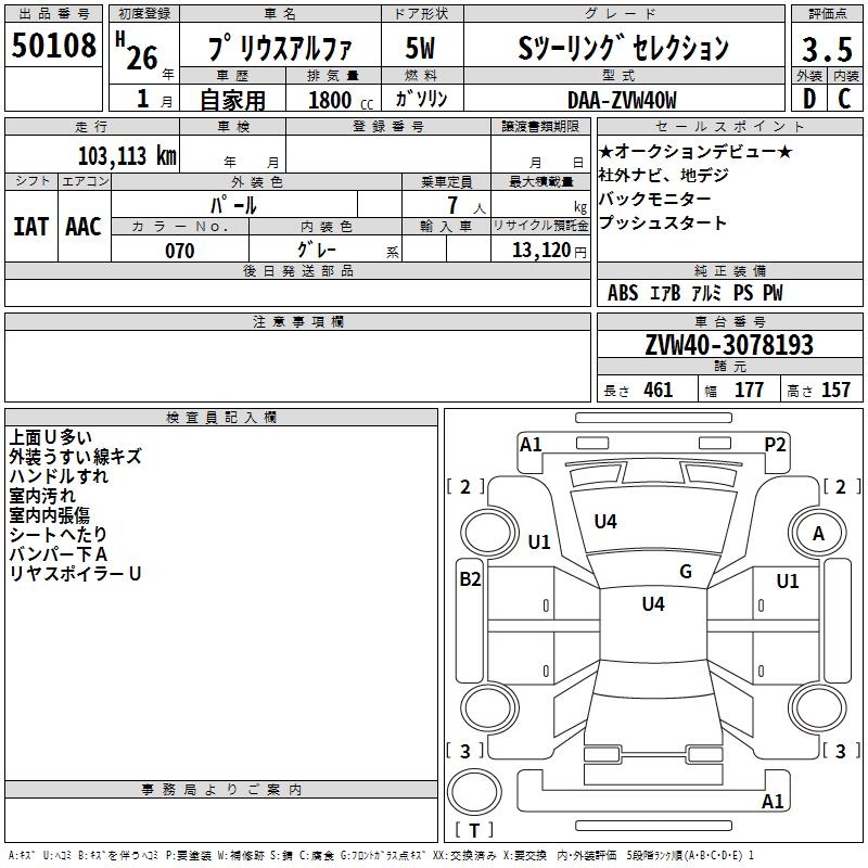 TOYOTA PRIUS ALPHA