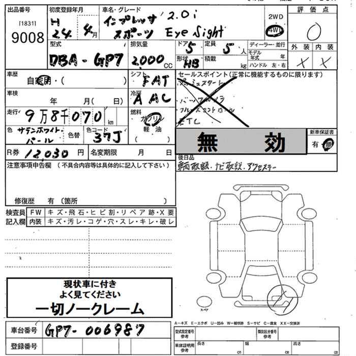 SUBARU XV