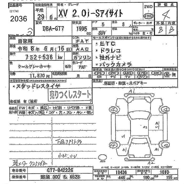 SUBARU XV