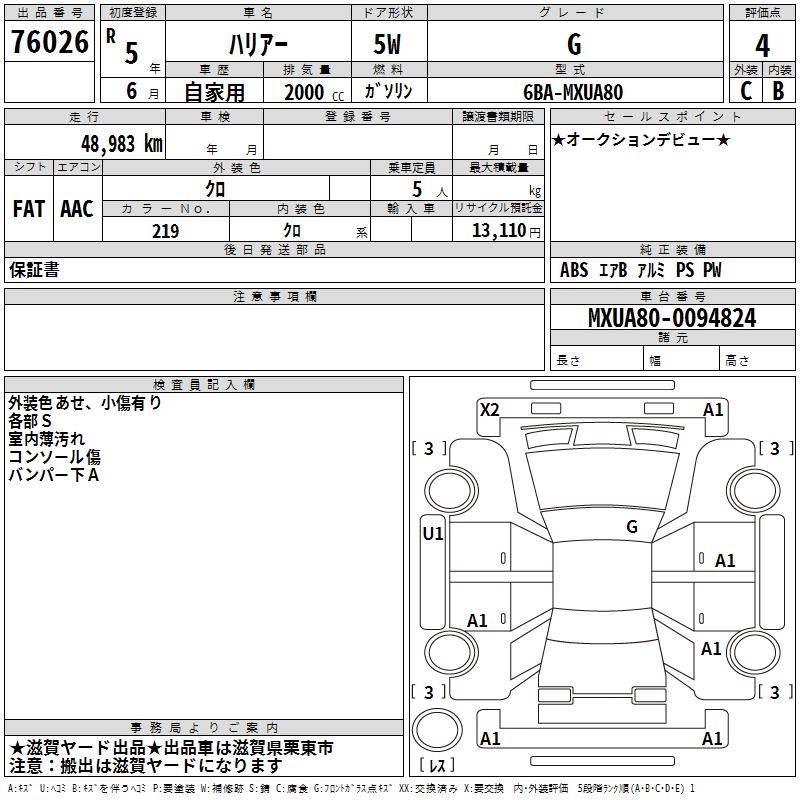 TOYOTA HARRIER