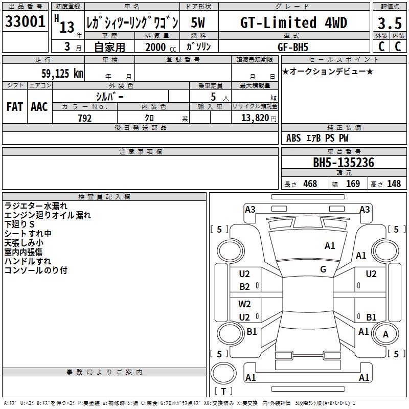 SUBARU LEGACY