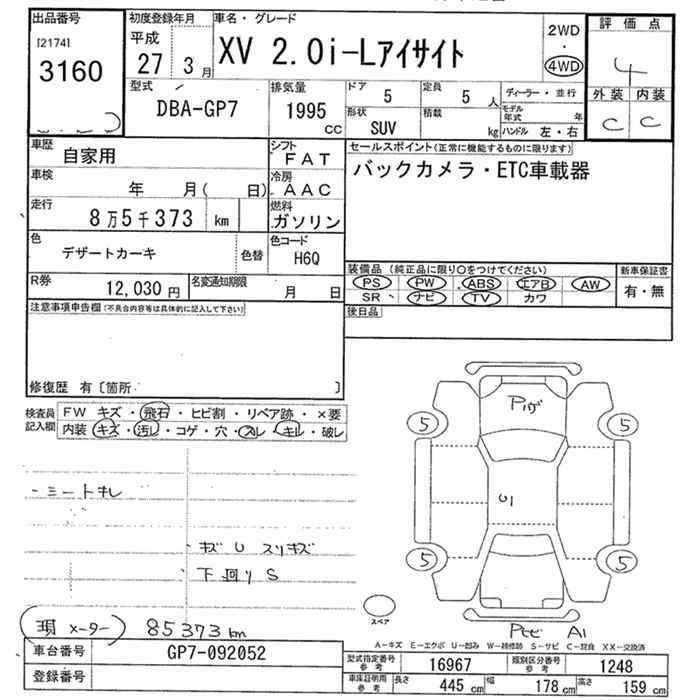 SUBARU XV