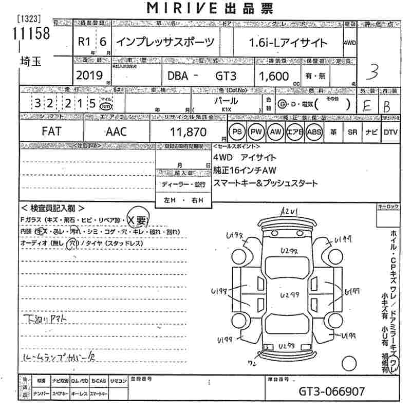 SUBARU XV