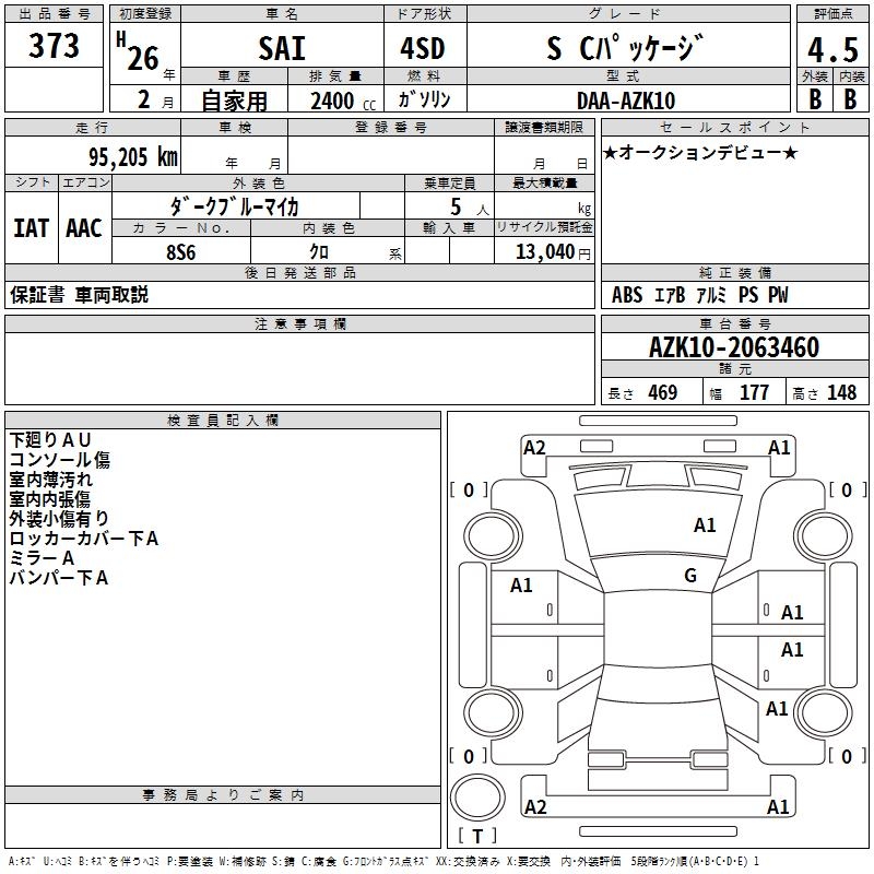 TOYOTA SAI