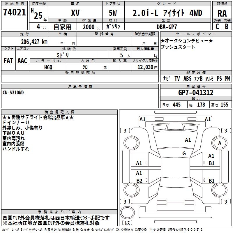 SUBARU XV