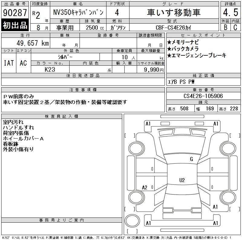 NISSAN NV350 CARAVAN