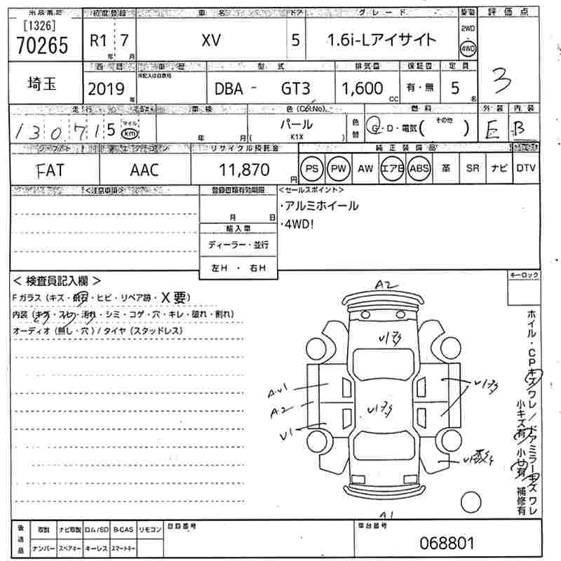 SUBARU XV