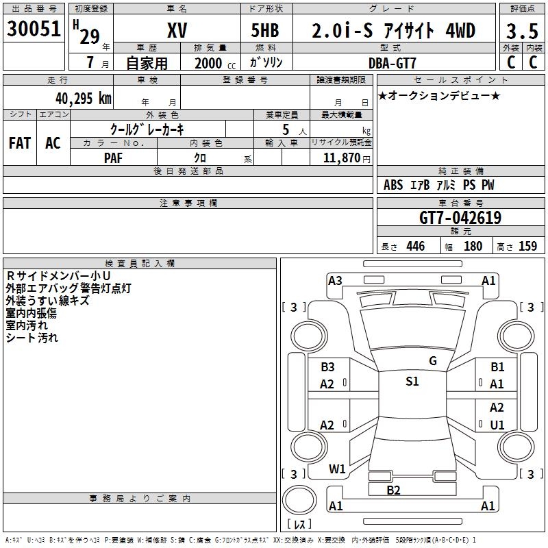 SUBARU XV