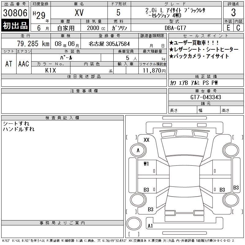 SUBARU XV