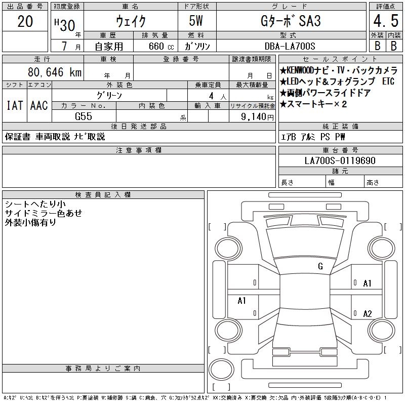 DAIHATSU WAKE