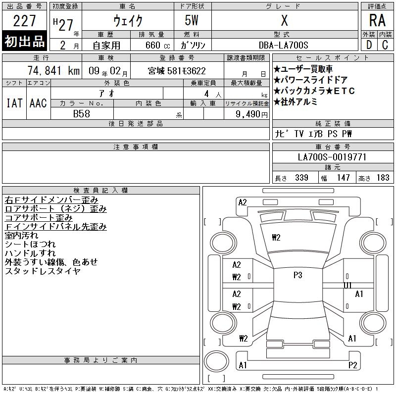 DAIHATSU WAKE