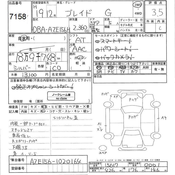 TOYOTA BLADE