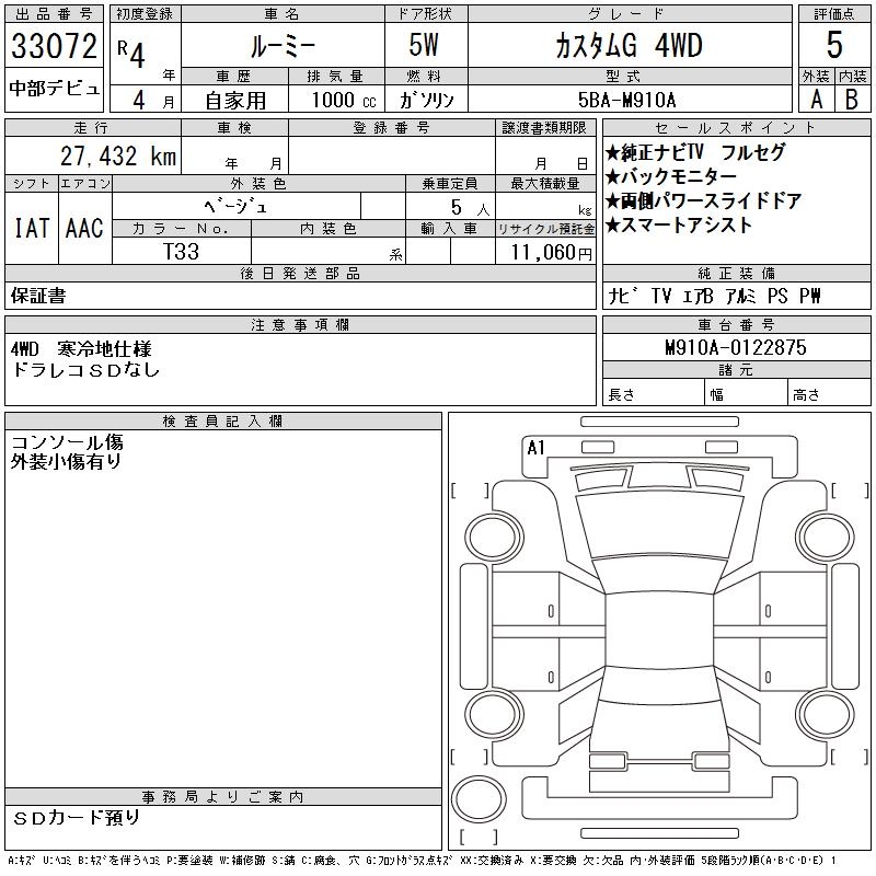 TOYOTA ROOMY