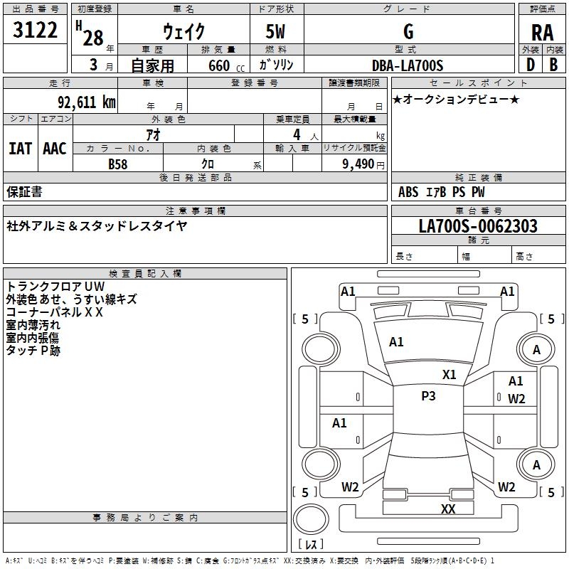 DAIHATSU WAKE
