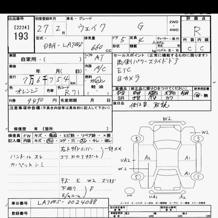 DAIHATSU WAKE