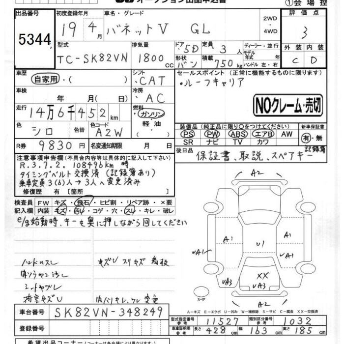 NISSAN VANETTE