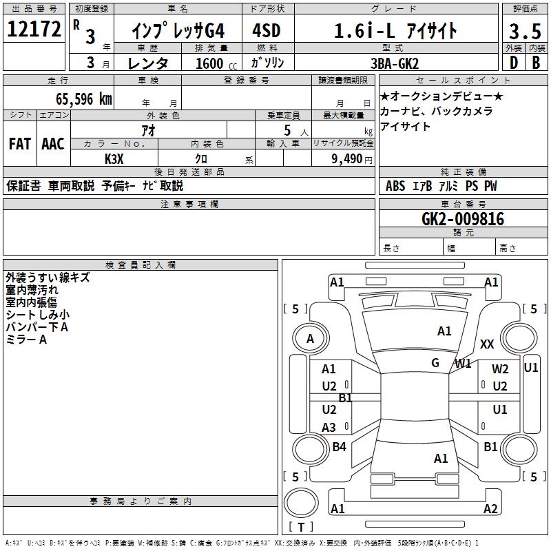 SUBARU IMPREZA