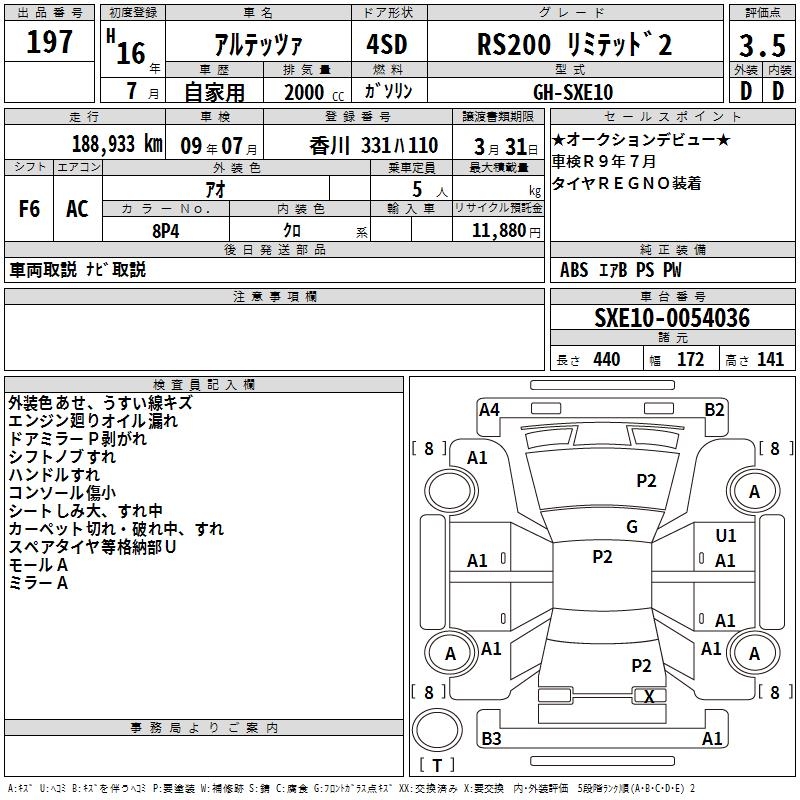 TOYOTA ALTEZZA