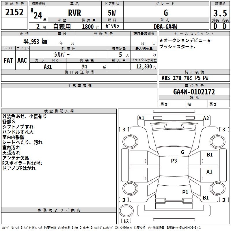 MITSUBISHI RVR