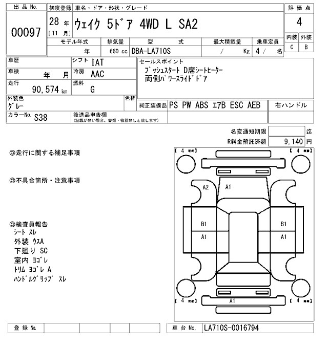 DAIHATSU WAKE