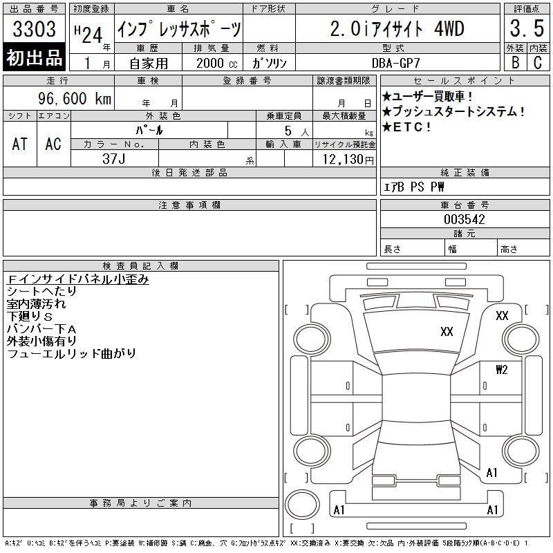SUBARU XV