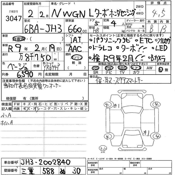 HONDA N-WGN