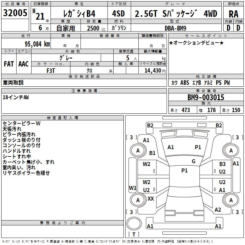 SUBARU LEGACY B4