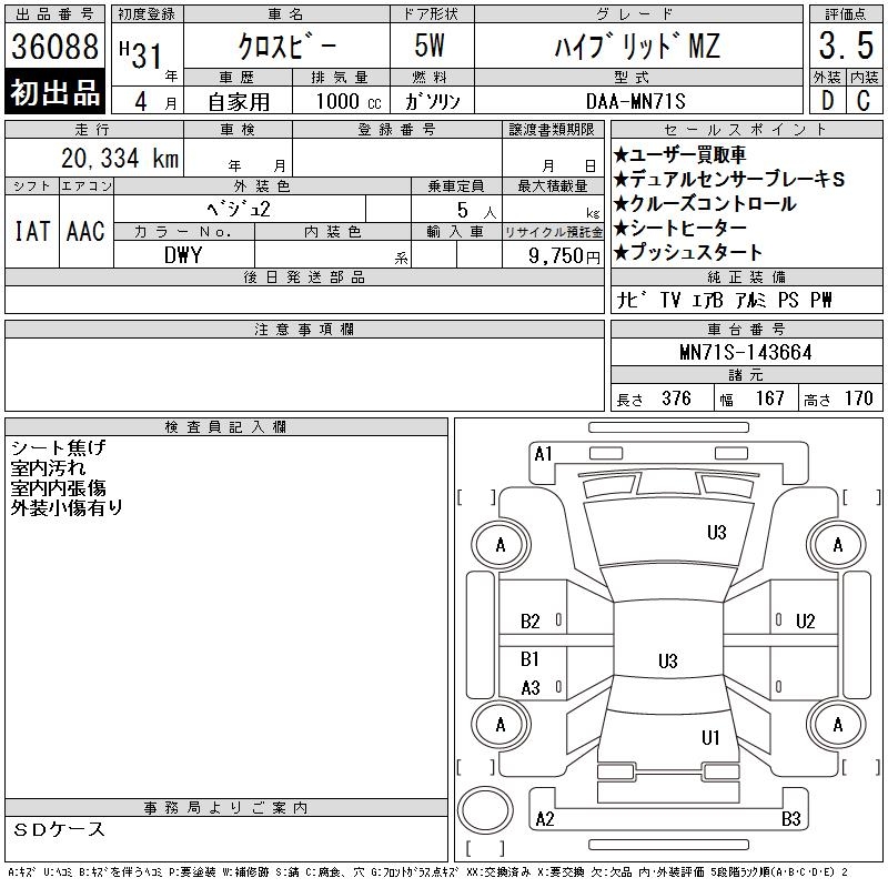 SUZUKI XBEE