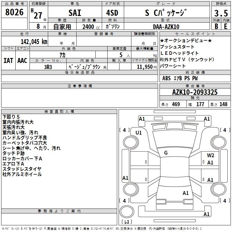 TOYOTA SAI
